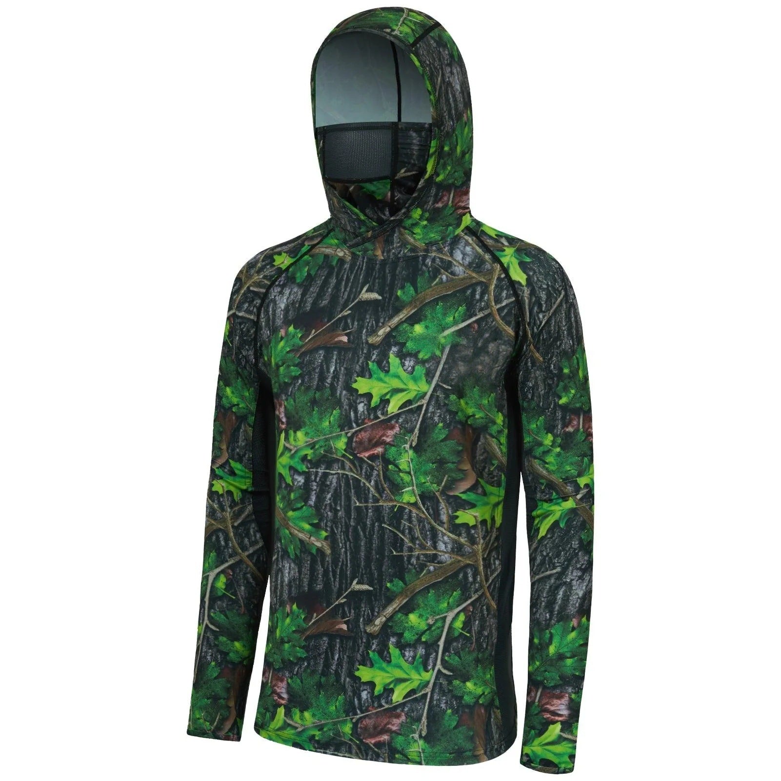 🎁Last Day Promotion 49% OFF🔥UPF 50+ Men's Hunting Shirts with Mask Long Sleeve Camo Fishing Hoodie