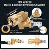 🚗 24" Radiator Cleaning Wand with 180° Quick Coupler