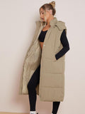 đ§ĽVersatile Cotton Zip-Up Hooded Vest with Side Pockets â¨