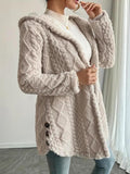 Women's Jacquard Hooded Cardigan Coat đ§Ľâď¸ Stylish Warm Fall Winter Outerwear â¨