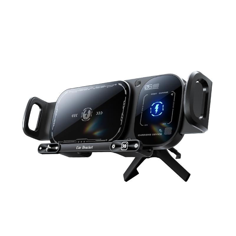 15W Wireless Fast-Charging Car Phone Mount for Foldable & Regular Smartphones