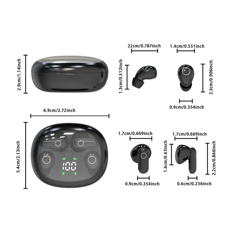 🎧 Noise Cancelling Wireless Earbuds | Digital Display