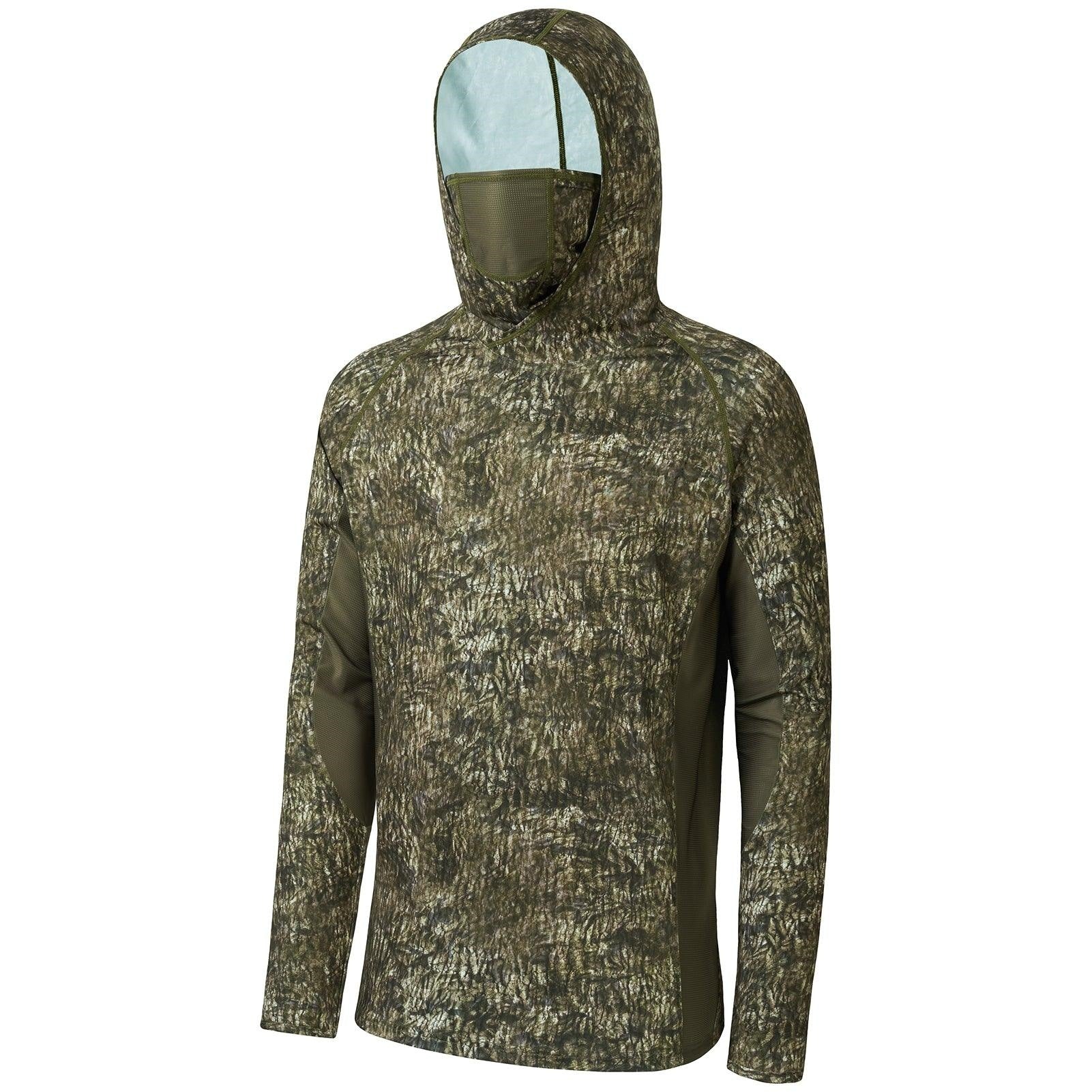🎁Last Day Promotion 49% OFF🔥UPF 50+ Men's Hunting Shirts with Mask Long Sleeve Camo Fishing Hoodie