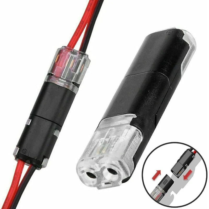 🔌Solderless Wire Connector – Compact Plug for LED Strips & 18–22 AWG Cables
