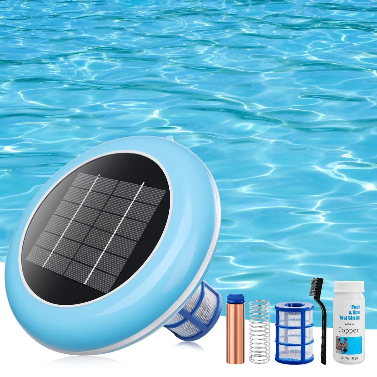 ☀️ Solar Pool Ionizer, Up to 45,000 Gal