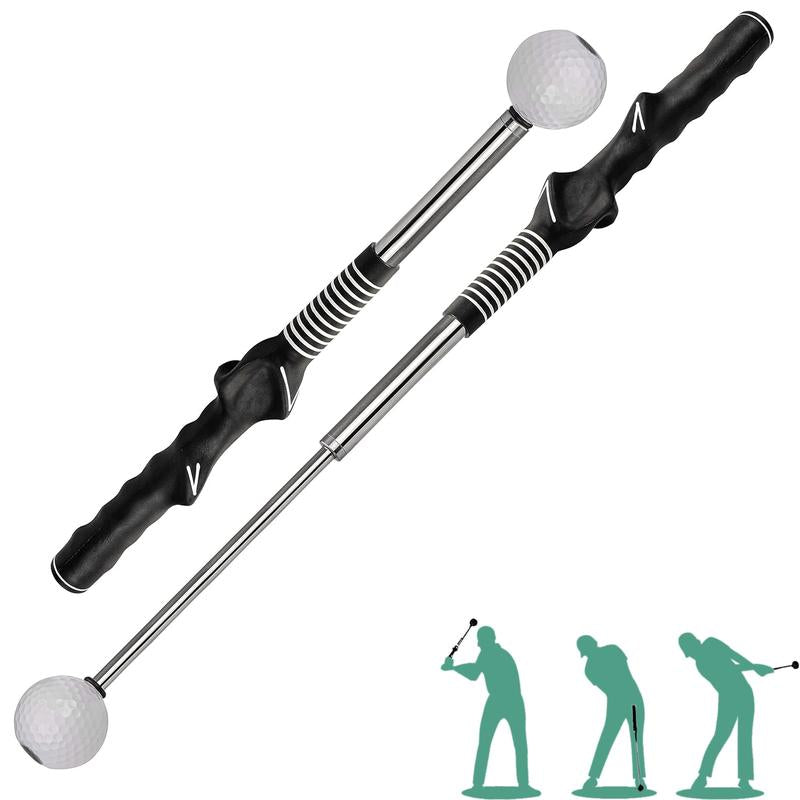 🏌️‍♂️Retractable Golf Swing Trainer – Click Sound Tempo & Grip Aid🎯
