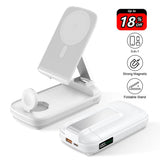 ⌚🎧3-in-1 Foldable Wireless Power Bank📱
