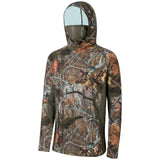 🎁Last Day Promotion 49% OFF🔥UPF 50+ Men's Hunting Shirts with Mask Long Sleeve Camo Fishing Hoodie