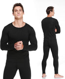 🎁Last Day Promotion 49% OFF ❄️ Men's Black Thermal Underwear Set: Quick-Dry Cold Weather Fitness Gear🧤