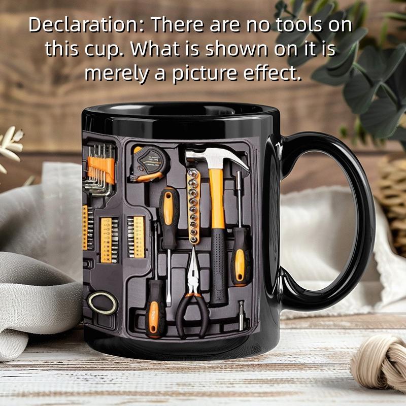 🤣Creative Funny Coffee Mug | Mechanic Toolbox Pattern Design🛠️