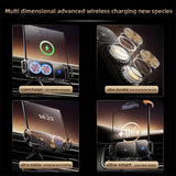 15W Wireless Fast-Charging Car Phone Mount for Foldable & Regular Smartphones