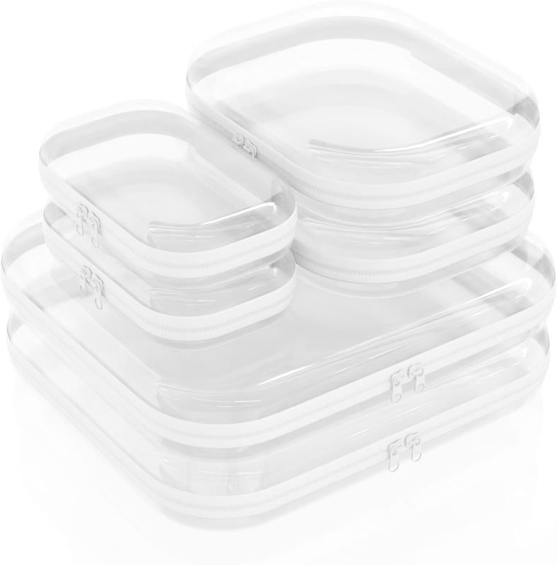 Clear PVC Zippered Storage Cases