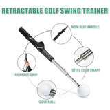 🏌️‍♂️Retractable Golf Swing Trainer – Click Sound Tempo & Grip Aid🎯