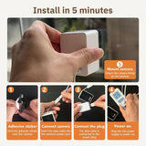 K Window Camera,2.4GHz WiFi Indoor Cameras for Home Security with ChromaMax Al Color Night Vision