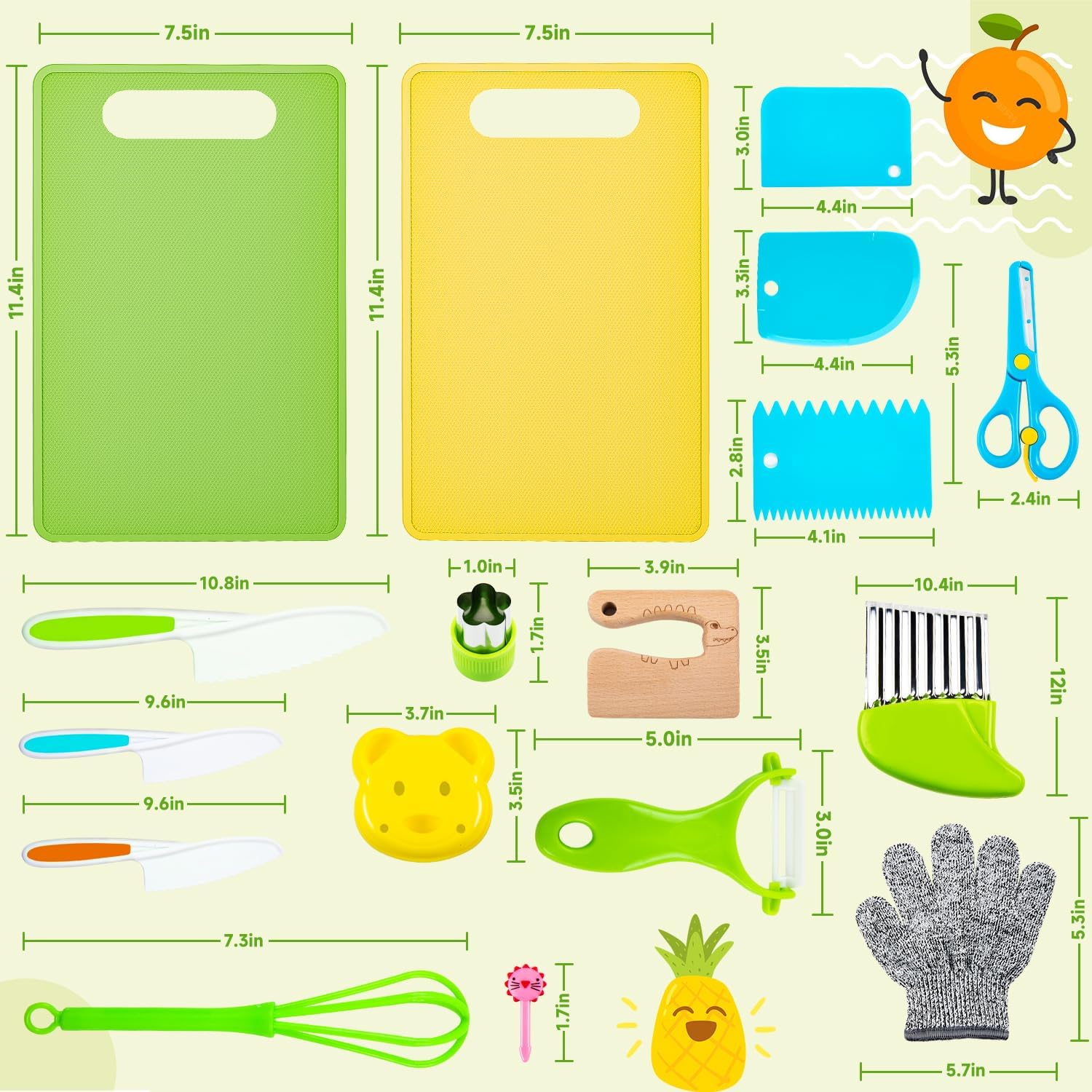 👶 32 Pcs Kids Safe Kitchen Knife Set | Veg/Fruit/Cheese Knives 🧀