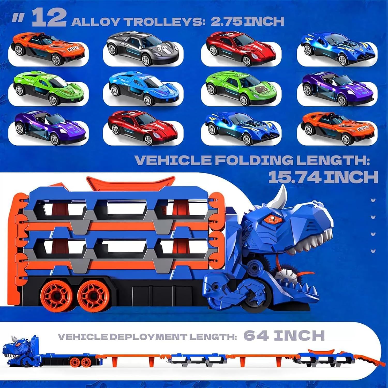 🚚 RoarRacer 3-in-1 Dinosaur Transport Truck 🦖