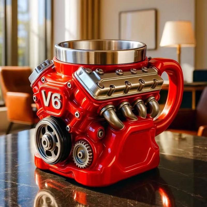 🚗Engine-themed coffee mug🛠️