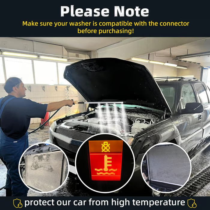 🚗 24" Radiator Cleaning Wand with 180° Quick Coupler