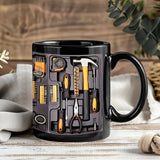 🤣Creative Funny Coffee Mug | Mechanic Toolbox Pattern Design🛠️