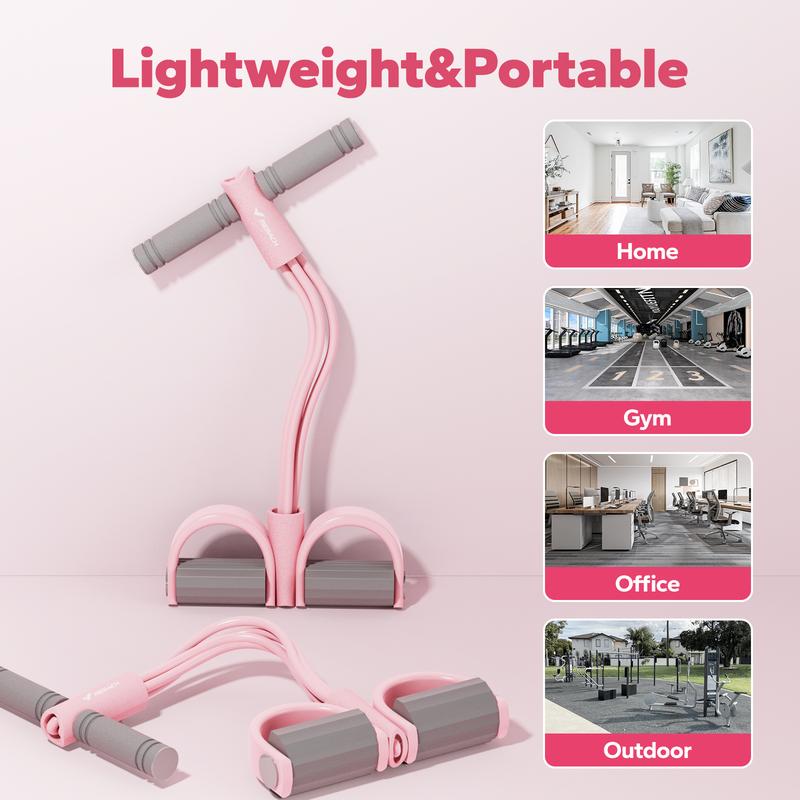 Multifunction Pedal Resistance Band, Elastic Pull Rope Fitness, Full-Body Workout at Home Gym, Exercise Sit-up, Yoga, Abdominal Training