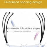 👓 Frameless Smart Zoom Reading Glasses - Blue Light Filter