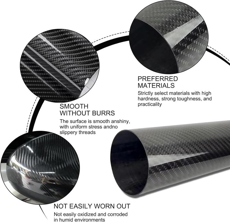 20" x 10FT / 50CM*300CM Gloss Carbon Fiber Car Wrap Vinyl Bubble Free Air Release Adhesive Car Wrap Film Roll Automotive DIY Decals With Installation Tools