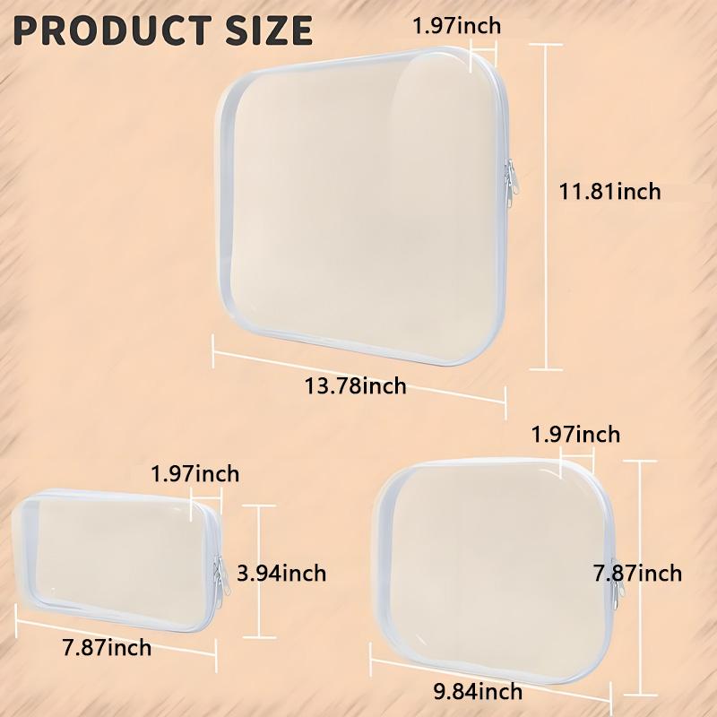 Clear PVC Zippered Storage Cases