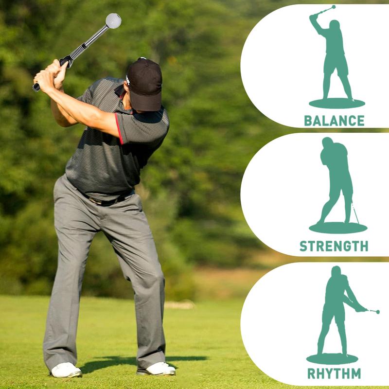 🏌️‍♂️Retractable Golf Swing Trainer – Click Sound Tempo & Grip Aid🎯