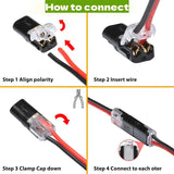 🔌Solderless Wire Connector – Compact Plug for LED Strips & 18–22 AWG Cables