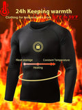 Men's 5-Pack Thermal Compression Shirts 💪❄️ Fleece-Lined Athletic Base Layer
