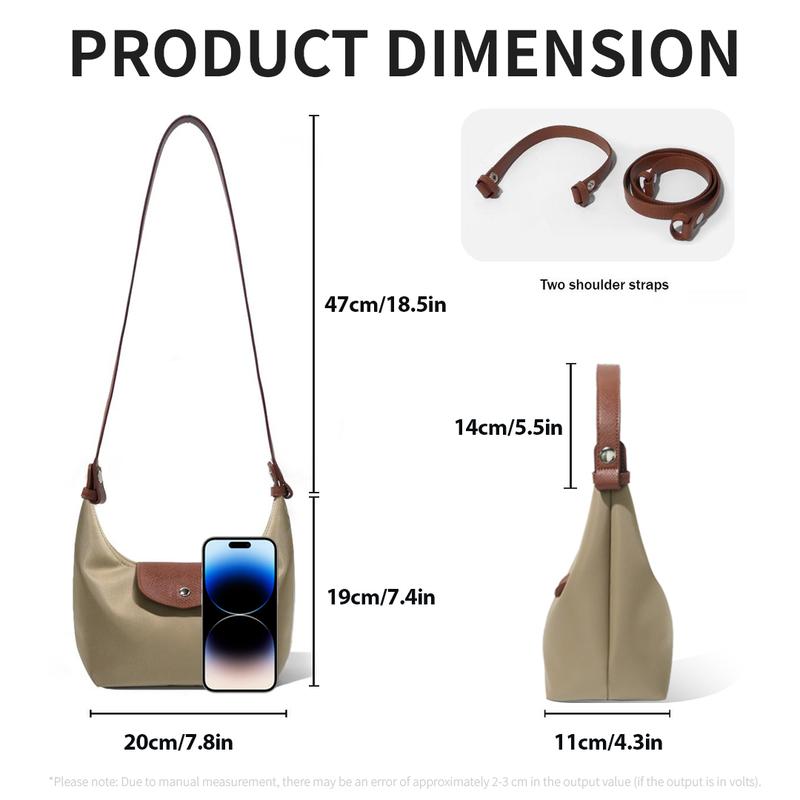🌙 Lightweight Nylon Crescent Bag with Adjustable Strap ✨