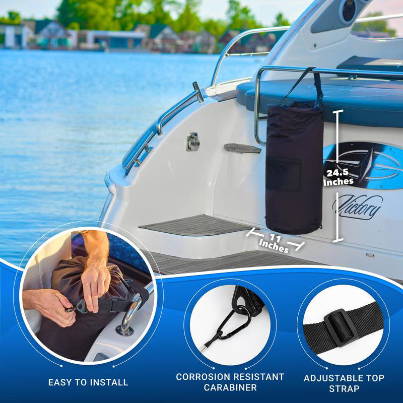 🚮 Boat Trash Can - 100% Odor & Leak Resistant ⛵