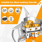 🔥Hot Sale🌟12800W Windproof Camping Stove, Camping Gas Stove
