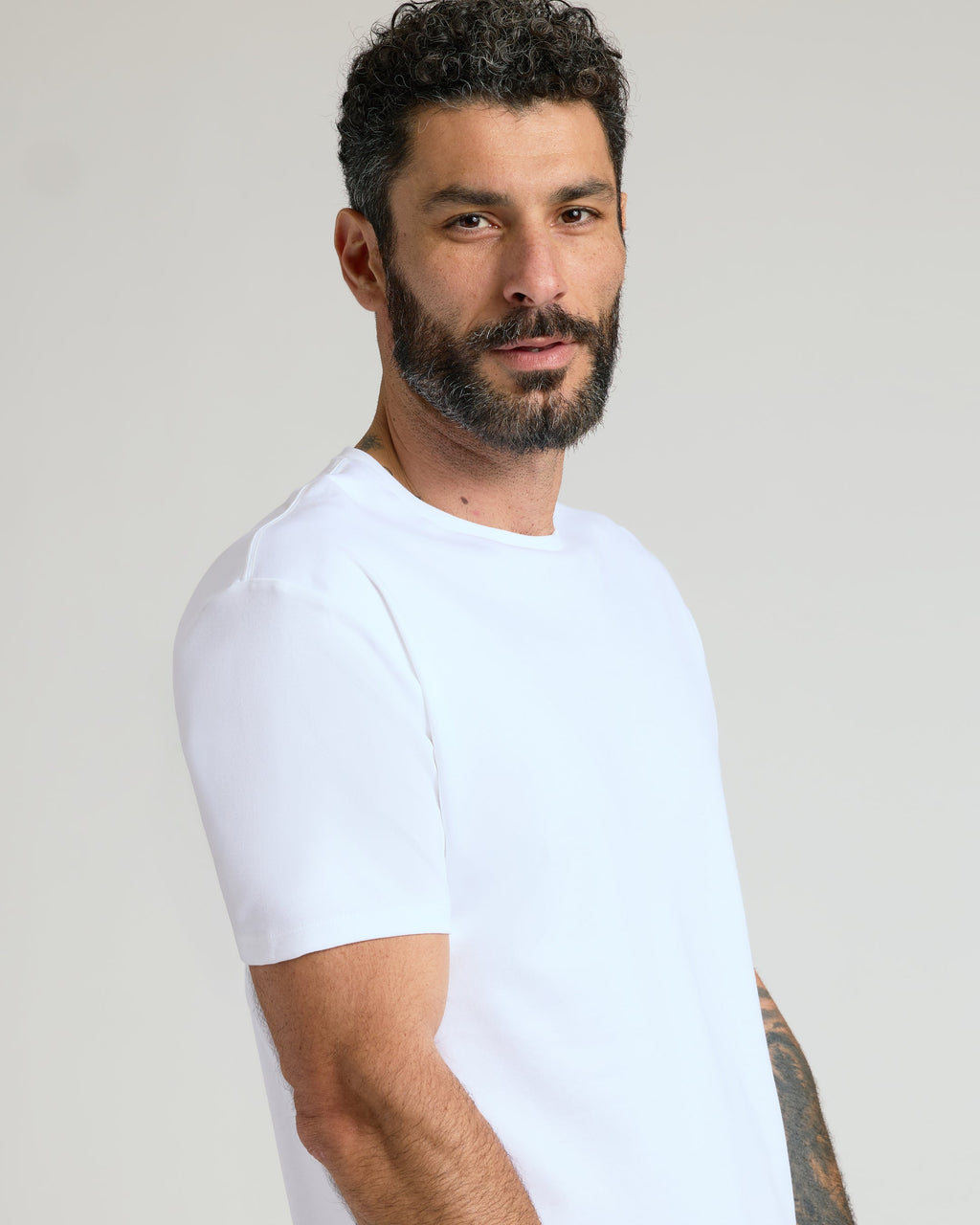 Black & White Pima Crew Neck 4-Pack