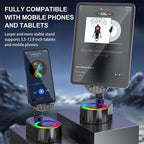 5in1 Wireless Speaker Cell Phone Stand with Bluetooth/Induction Audio & Atmosphere Light/Power Bank