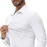 Men's 16-Way Stretch Slim Fit Dress Shirt