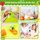 👶 32 Pcs Kids Safe Kitchen Knife Set | Veg/Fruit/Cheese Knives 🧀