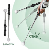 🏌️‍♂️Retractable Golf Swing Trainer – Click Sound Tempo & Grip Aid🎯