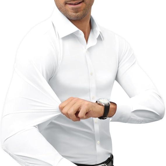 Men's 16-Way Stretch Slim Fit Dress Shirt