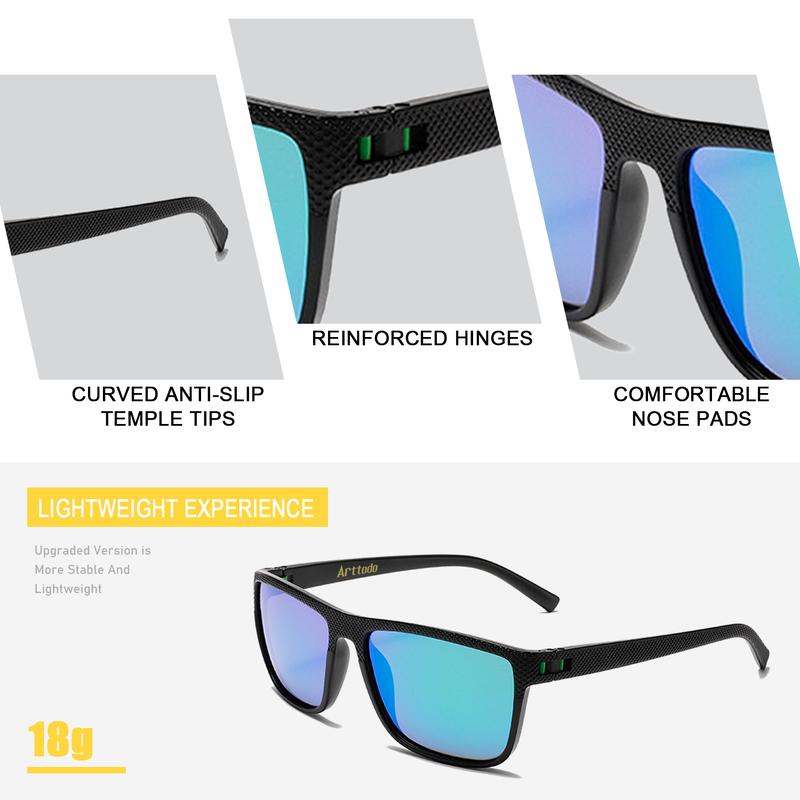 UV Polarized Sunglasses for Men, Lightweight Sunglasses with UV Protection for Golf, Golf Accessories for Man, Golf Gift