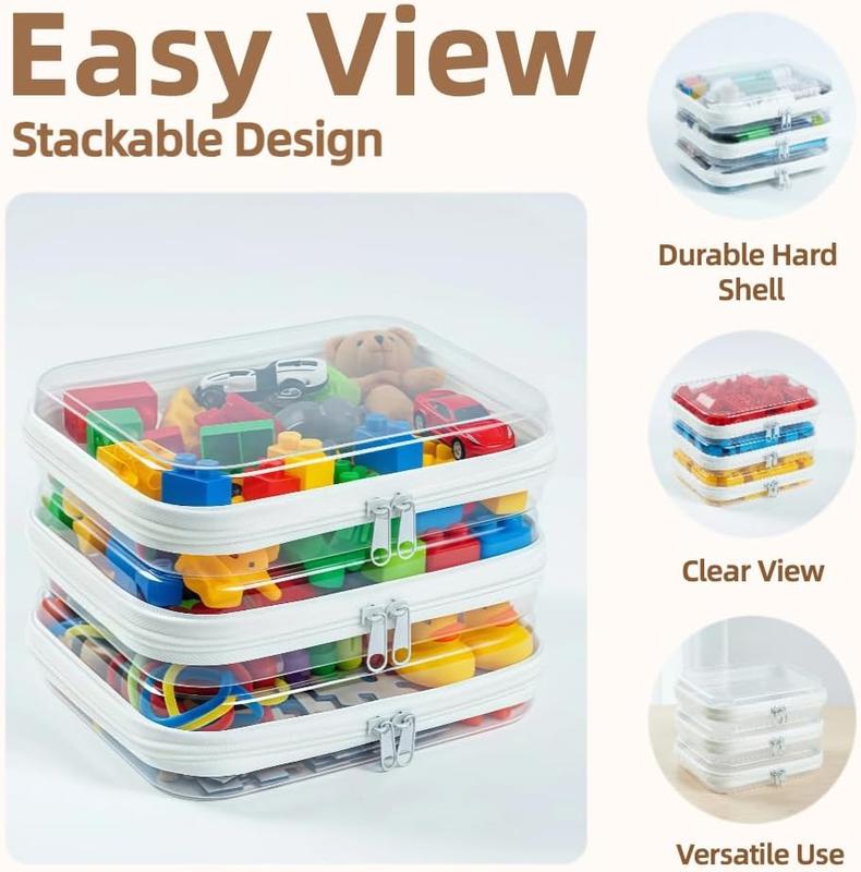Clear PVC Zippered Storage Cases