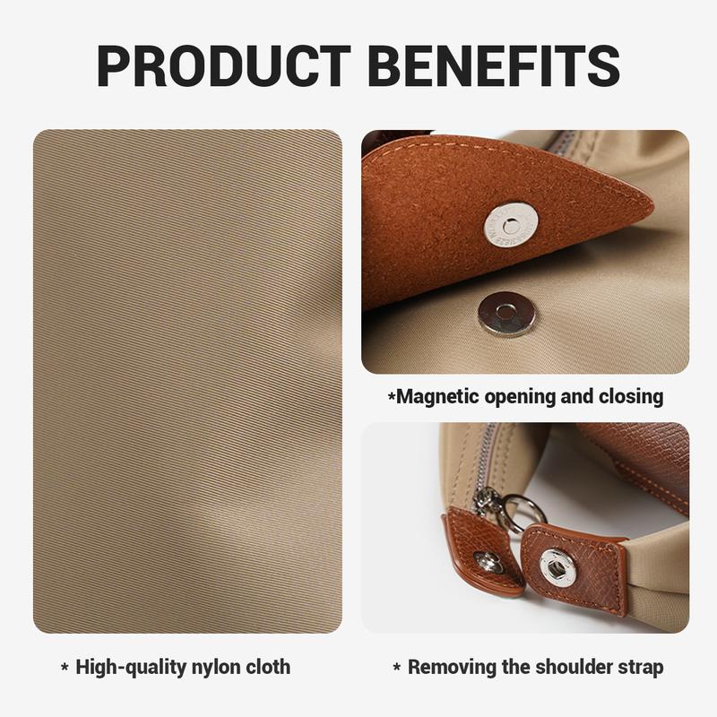 🌙 Lightweight Nylon Crescent Bag with Adjustable Strap ✨