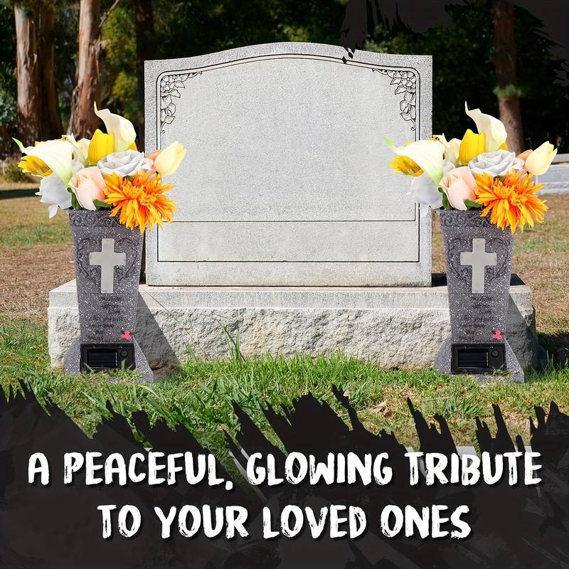 ✨Solar Cemetery Grave Vase with LED💐