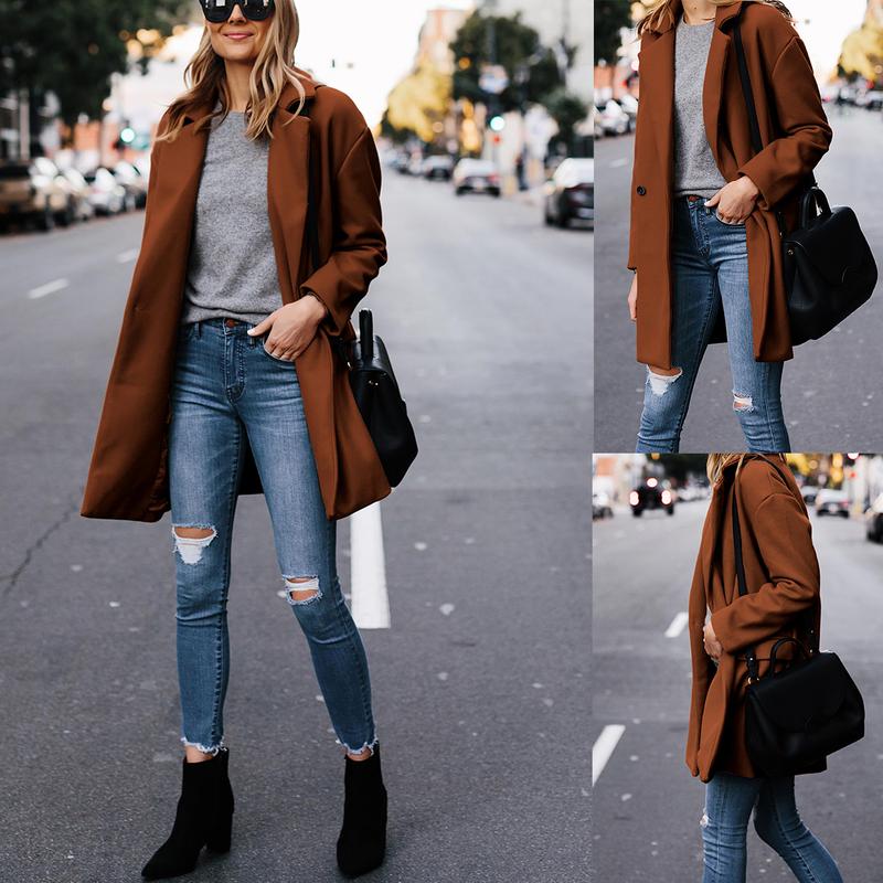 🧥Women's Notched Lapel Wool Coat✨