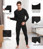 🎁Last Day Promotion 49% OFF ❄️ Men's Black Thermal Underwear Set: Quick-Dry Cold Weather Fitness Gear🧤