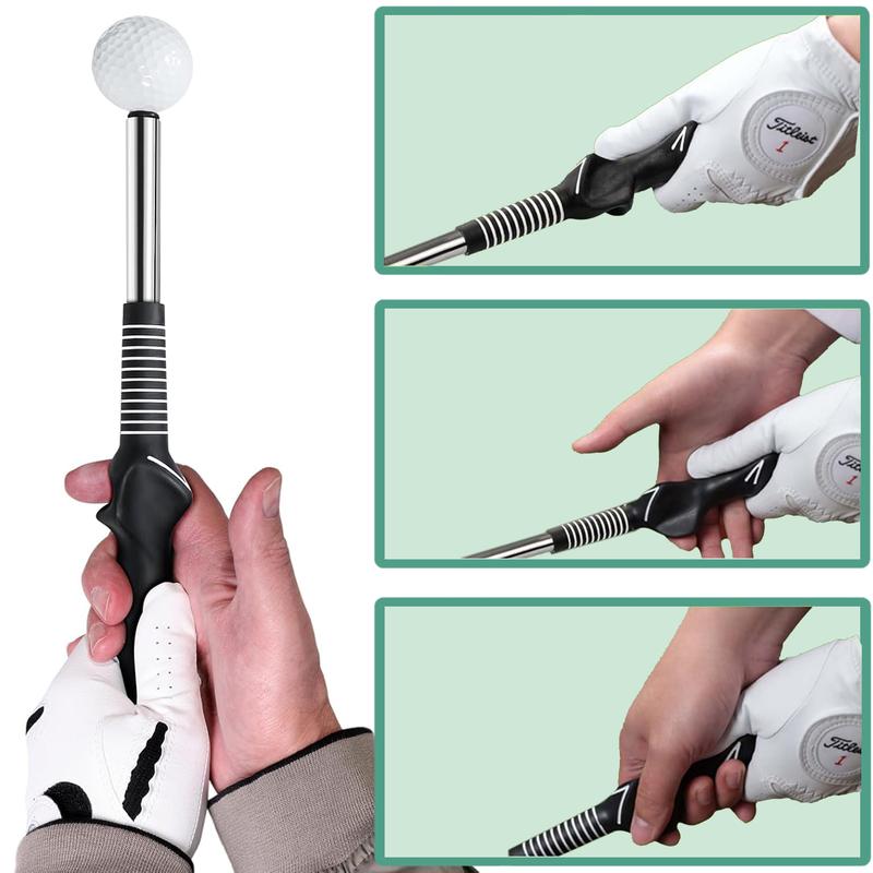 🏌️‍♂️Retractable Golf Swing Trainer – Click Sound Tempo & Grip Aid🎯
