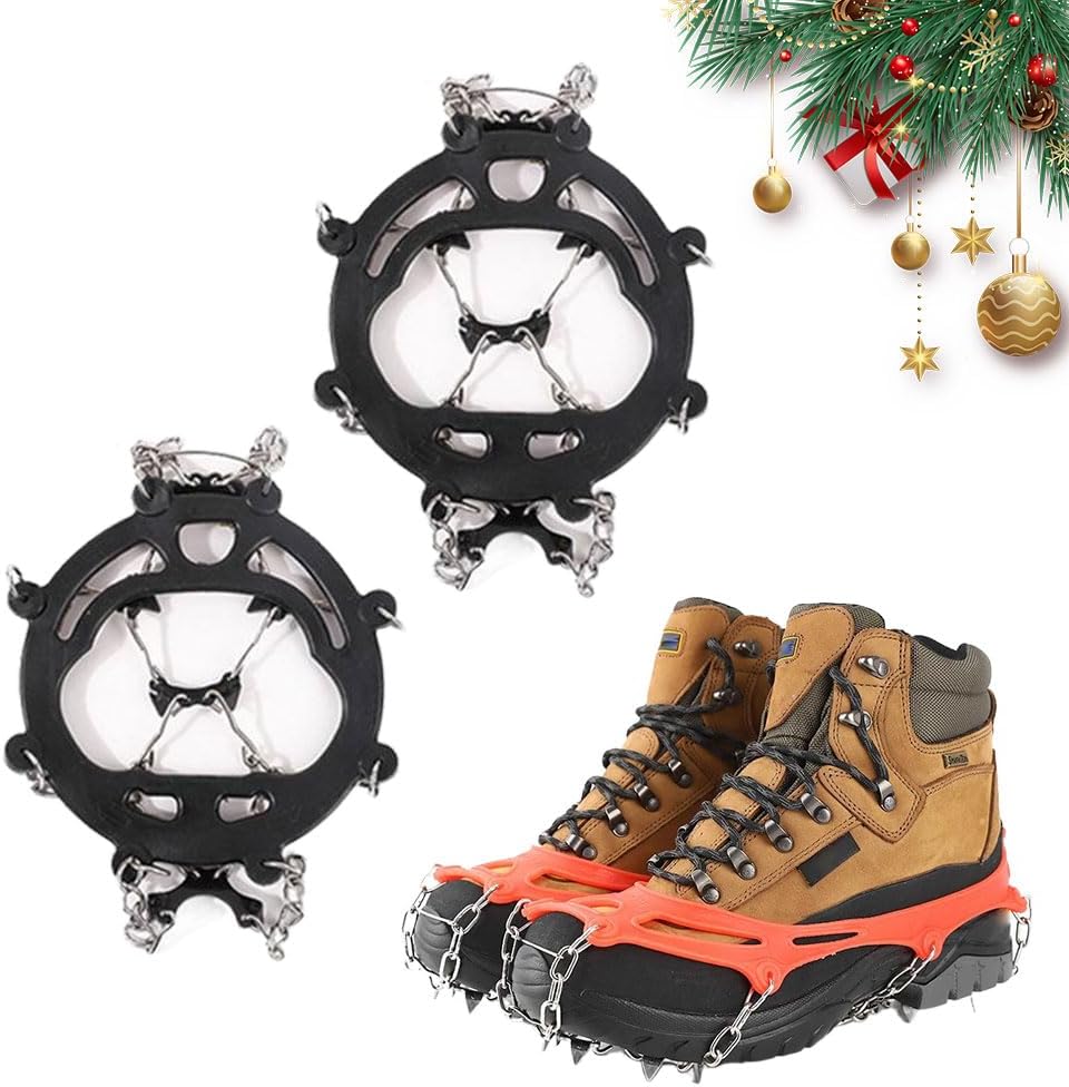 ❄️ Ice Cleats for Shoes/Boots | Anti-Slip Snow Grips 🚶