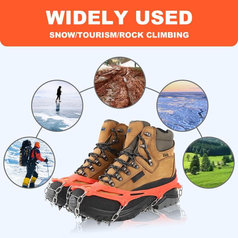 ❄️ Ice Cleats for Shoes/Boots | Anti-Slip Snow Grips 🚶