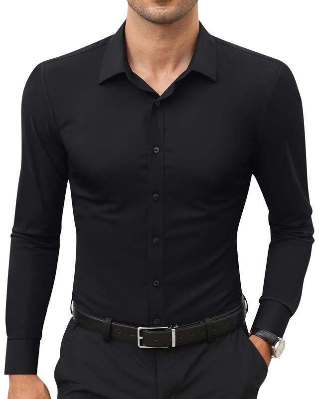 Men's 16-Way Stretch Slim Fit Dress Shirt