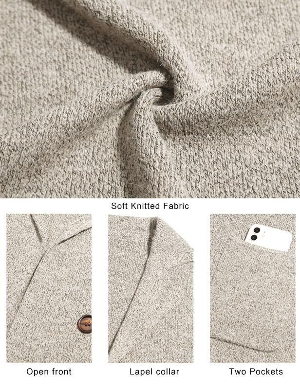 Fall Long Cardigan Sweaters for Women Trendy Open Front Coats Knit Winter Jackets Coatigan